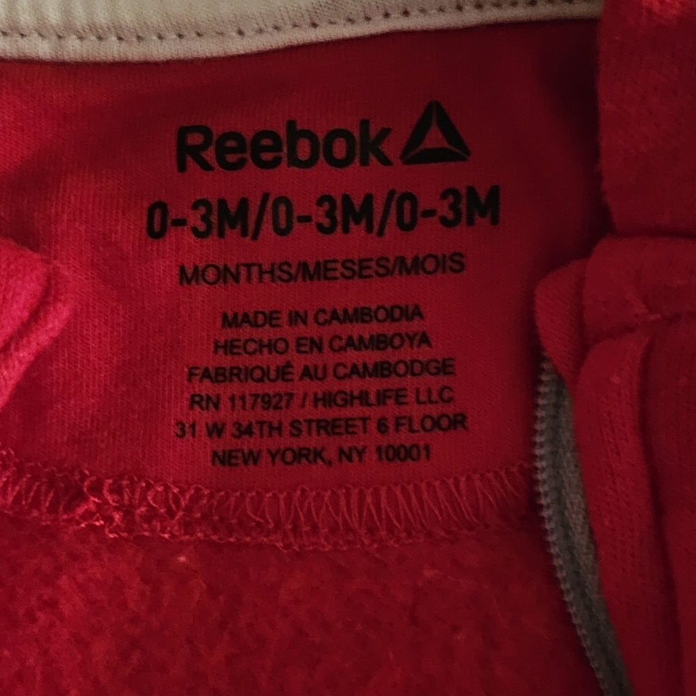 Reebok Red Kids One Piece - Picture 4 of 8